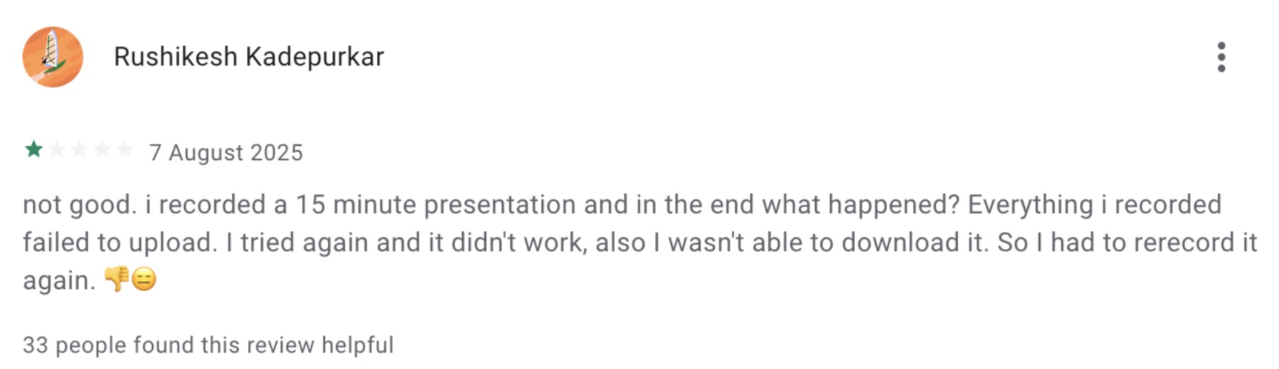 Loom feedback Customer frustrated with Loom